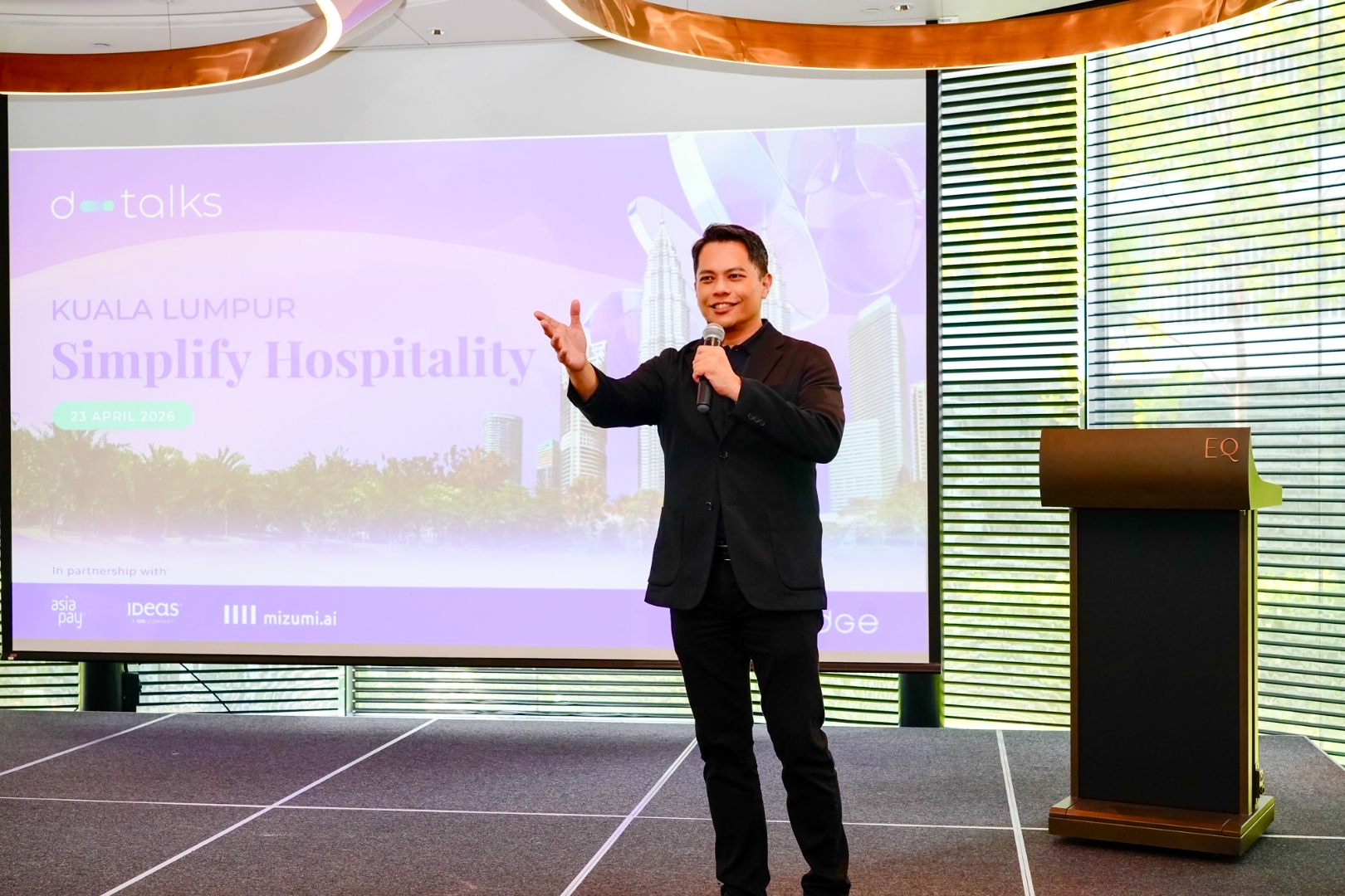 Brendan Wong conducting training